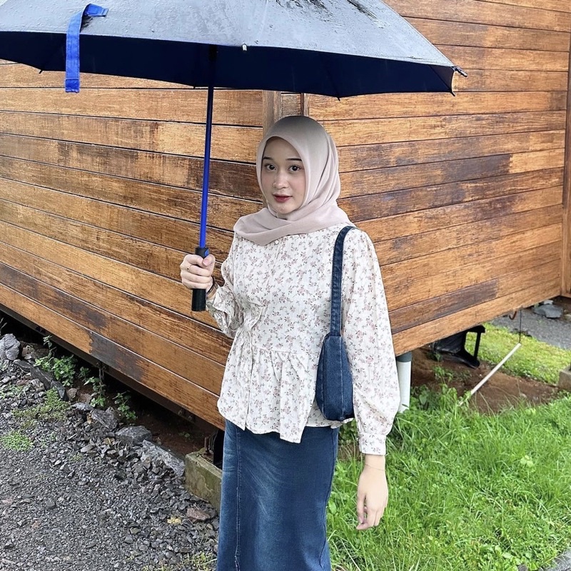 RECOMMENDED NAEMA HANA BLOUSE HANA TOP BLOUSE FLORAL BLOUSE MOTIF