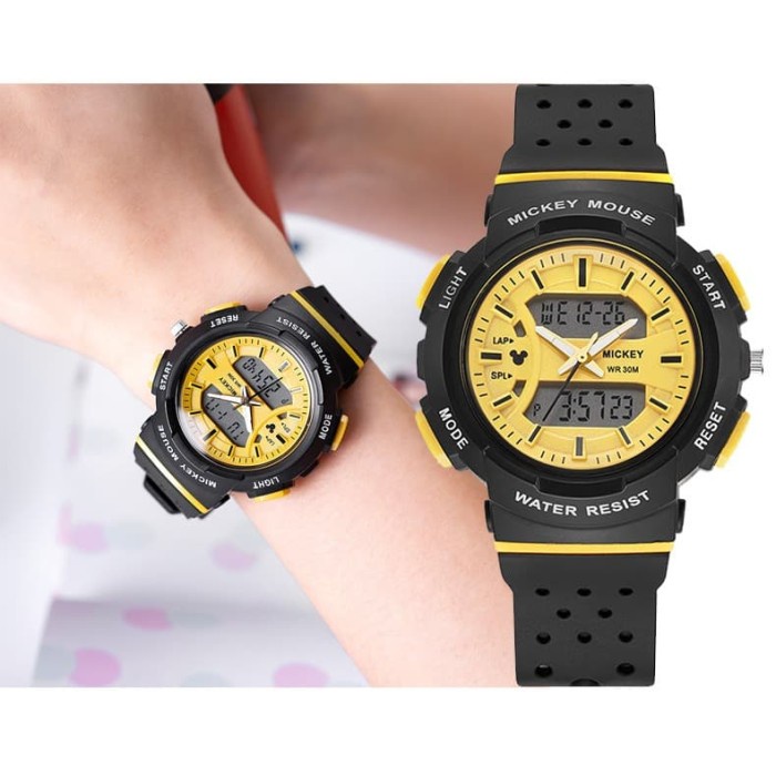 [Original] Disney Ms15059-G Mickey Original - Jam Tangan Sports Anak - Hitam Terbaru