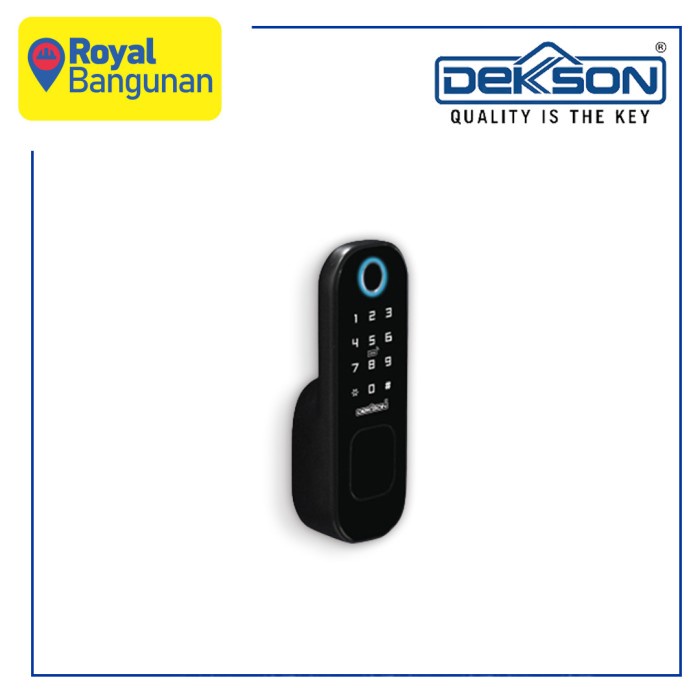 Promo Dekkson Elc 9318 Mf Pass Bt R07 Black Smart Door Lock