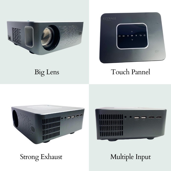 EZZRALE EZ320 EZ 320 MINI LED 1080P PROJECTOR MIRROR WIFI