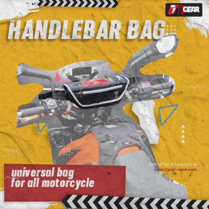 Promo Tas Handlebar 7Gear Untuk Di Stang Motor Trail Klx Crf Crf250 Rally