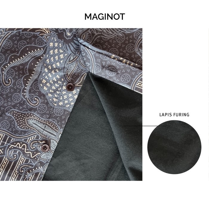 Hards Batik Furing Ananta Batik Furing Pria Slim Fit Lengan Panjang