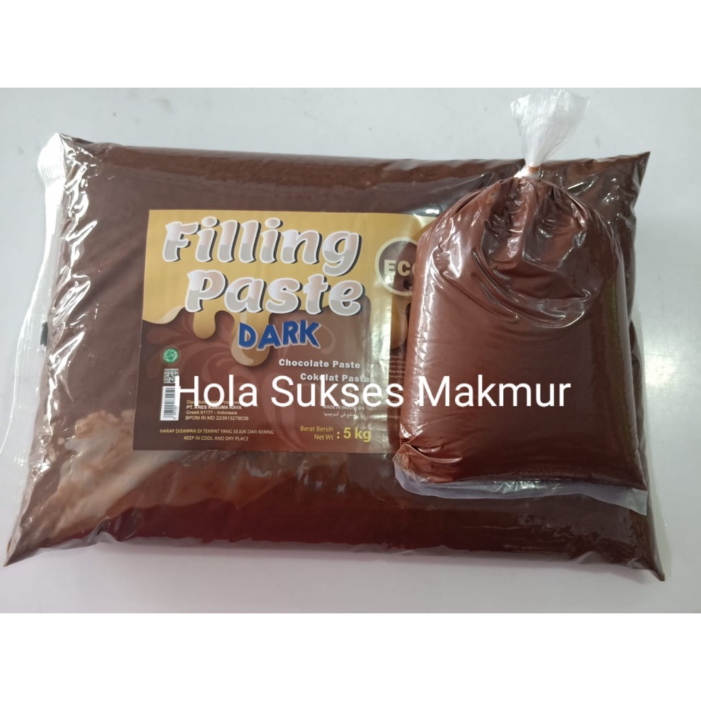 

Selai Chocolate Delta 5 Kg / Filling Paste Chocolate / Selai Pasta Coklat Ekonos Pa Besar / Selai