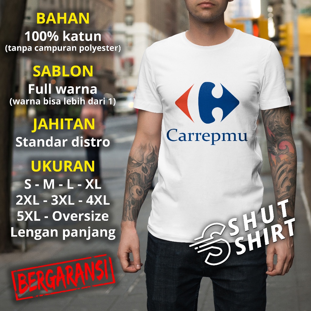 Kaos Distro T Shirt Pria & Wanita Original Size S M L XL & Jumbo Oversize XXL XXXL XXXXL Lengan Panj