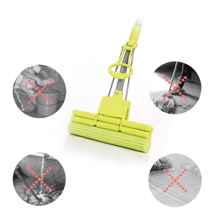 QME Alat Pel Pembersih Lantai Pengering Lantai Sodok Mop Serbaguna