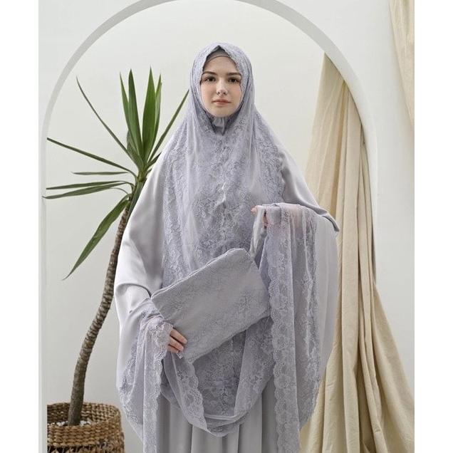 Mukena Zara Silk Original / Mukena Dewasa Armani Silk Premium