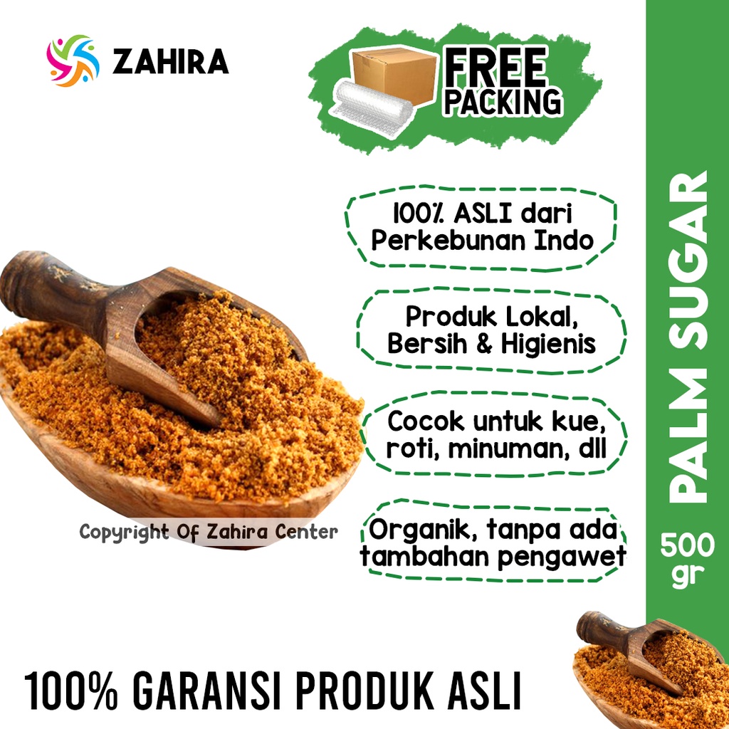 

Gula Aren Organik 500gr / Gula Semut / Premium Brown Sugar Bubuk Serbuk Berkualitas Grade A Enak