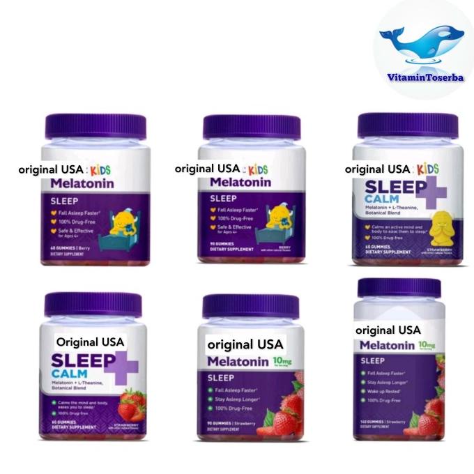 Melatonin Gummies Sleep Calm,Sleep Beauty ,5Mg,10Mg,Kids 60 Gummies395 Best Quality