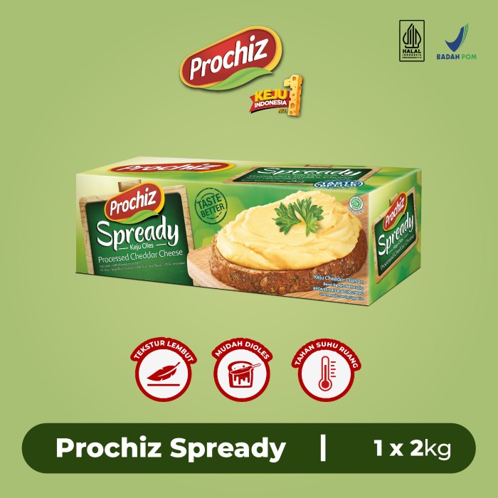 

Terbaru Keju Prochiz Spready 2 Kg Promo Terlaris