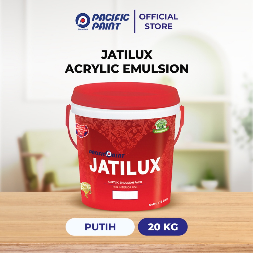 Jatilux Acrylic Emulsion-Cat Dinding Interior- PUTIH-20kg