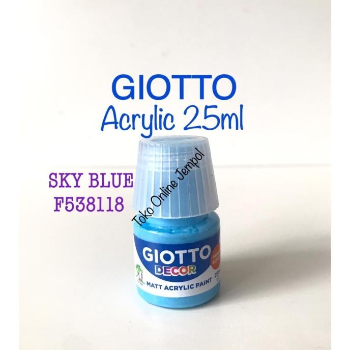 

25ml SKY BLUE Cat Acrylic Giotto 538118 Akrilik Paint satuan ATK0966GT