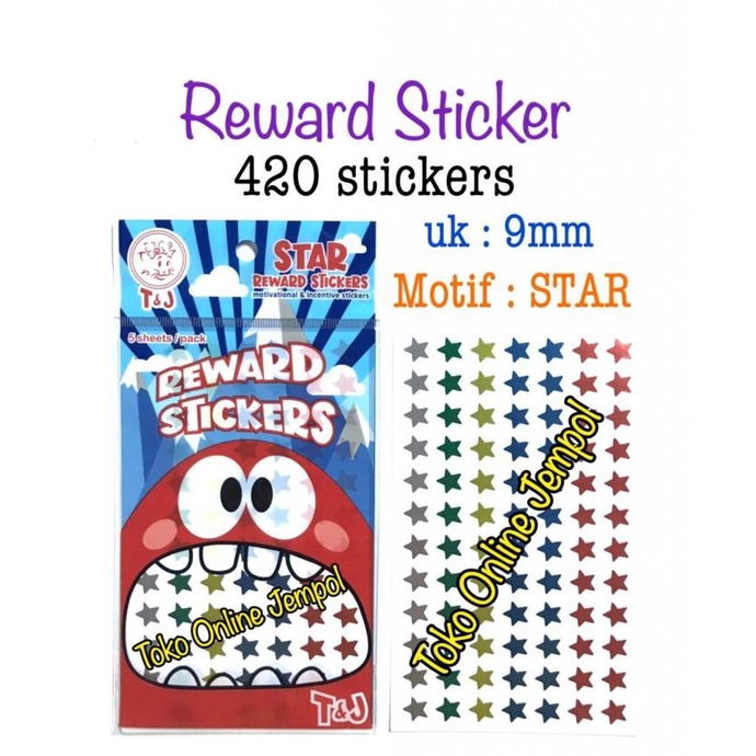 

Reward Sticker Tom n Jerry stiker label warna apresiasi anak