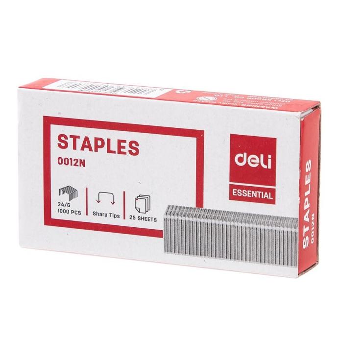 

isi staples BESAR stapler refill No.3 DELI 24/6 kode 0012N ATK1454DL