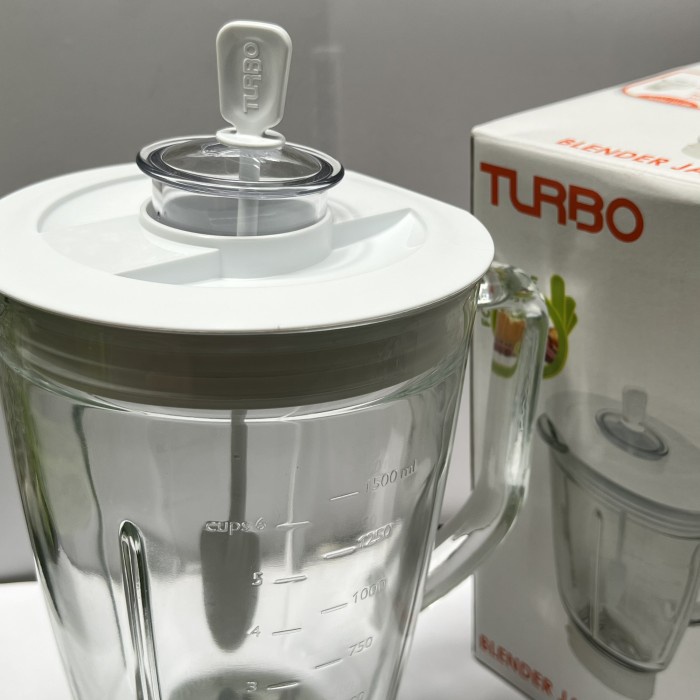 Set Gelas Jus Blender Philips Turbo Kaca Ori Sparepart Blender