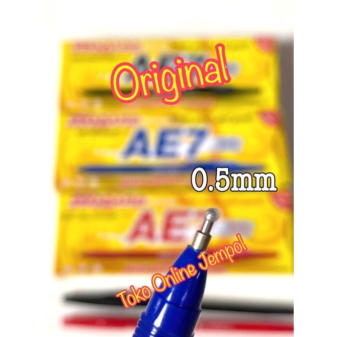 

12 pcs Pulpen Standard AE7 0.5mm 1 lusin pena Bulpoin 0,5 ATK1441ST