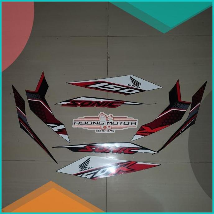 Striping Sonic 150R 2019 Hitam (Hitam Doff) Ori 16novz3 sparepart
