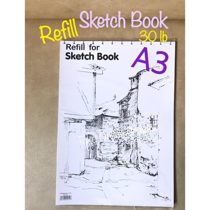 

ATK0731LR refill A3 Sketch Book LYRA 9211290 kertas isi ulang buku
