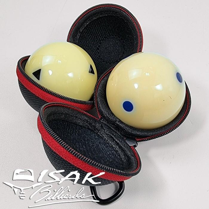 Billiard Ball Bag - 8-Ball Tas Bola Biliar Carabiner Storage Pool Cue