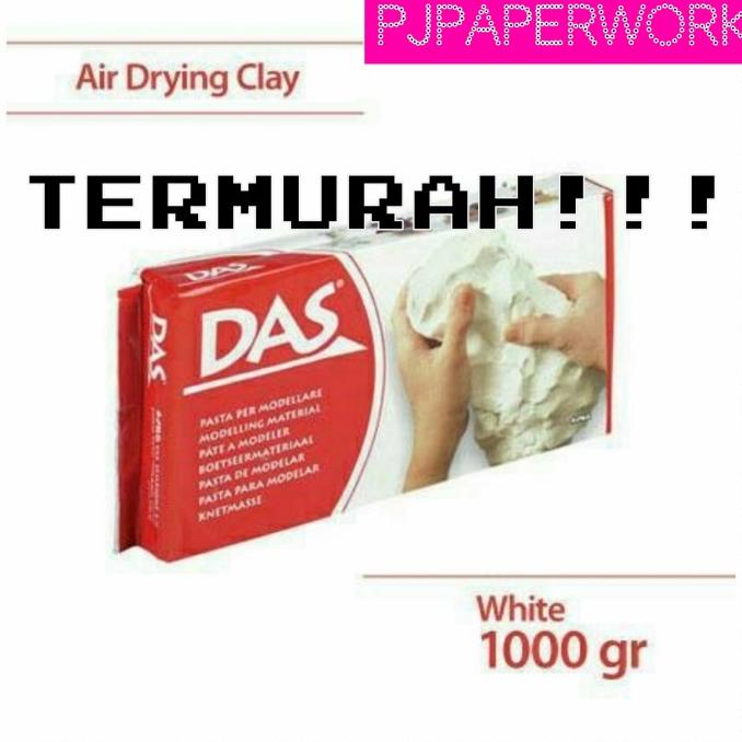 clay / tanah liat DAS putih 1 kg bagus