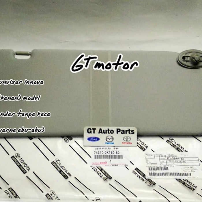 Sunvisor Sun Visor Kanan Innova Standart