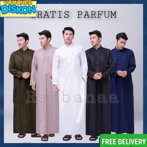 Modern Kokoh Lak Jubah Pria Murah Jubahh Peria Lebaran Tebal Juba Gamis Pria Pakaian Muslim Lakilaki