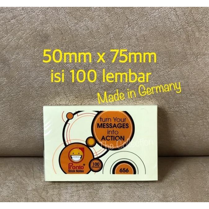 

Sticky Note 50x75mm 100lbr Pronto 656 mini memo lem ATK0639PR