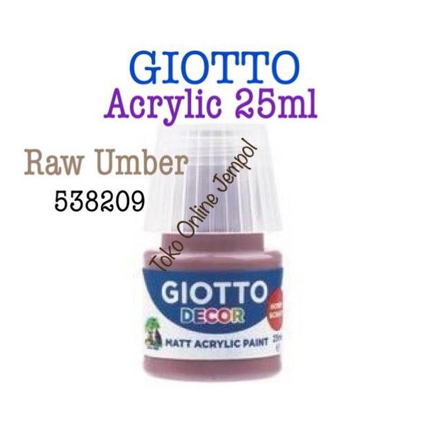 

25ml RAW UMBER Cat Acrylic Giotto 538209 Akrilik Paint ATK1205GT