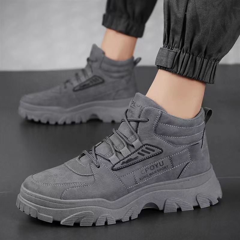 Martin Boots Sepatu Pria, Sneaker Bot Olahraga Kasual Anti Slip