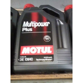 Original Oli Mobil Bensin Motul Multipower Plus 10W/40 Galon 4 Liter Best