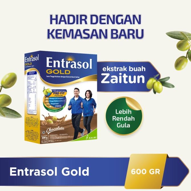 

ENTRASOL GOLD VANILA - COKLAT 600 GR / susu orang tua / susu lansia TM99