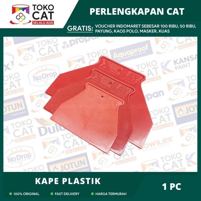 Kape PVC plastik/ Kape Plastik/Skrap Scrap Sekrap Scraper 7" BESAR // Kape Dempul Tembok //Kape Demp