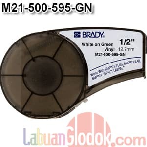 

✨Sale Tape Label Brady Vinyl 12Mm White On Green M21-500- 595-Gn/Stiker Diskon