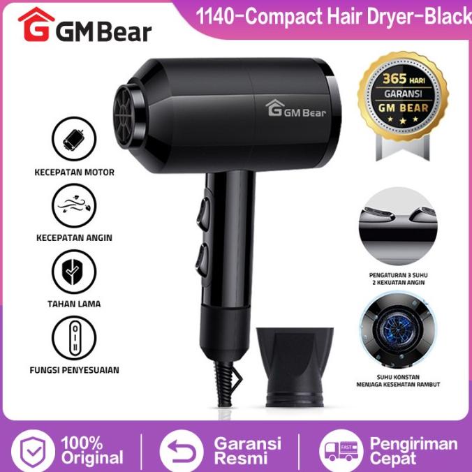 (BUNDLING) GM Bear Hair Dryer 1140 + Catokan Rambut 1173
