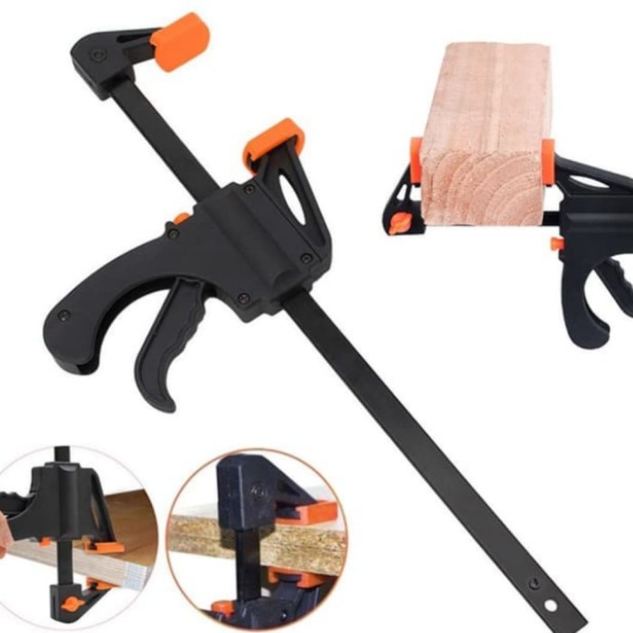 Termurah Quick F Clamp 6 Inch / Rachet F Clamp 6 Inch / Penjepit Multifungsi Best Quality