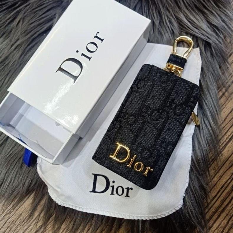 TERLARIS GANTUNGAN KUNCI MOBIL / MOTOR DOMPET STNK DIOR SUPER PREMIUM + FREE BOX 16afu