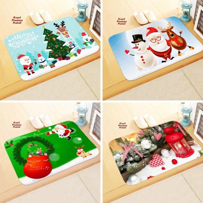 Dekorasi Natal Keset Natal Dekorasi