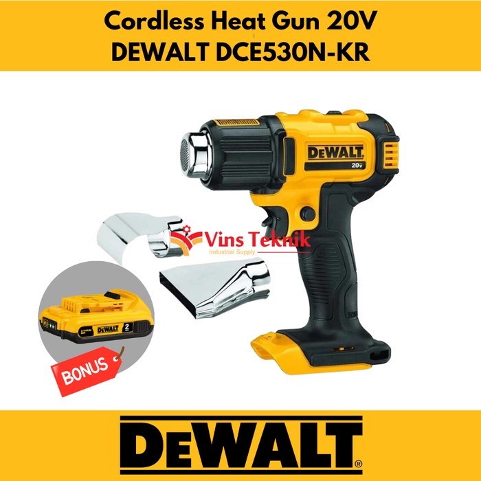 [Original] Mesin Pemanas Hot Gun Heat Gun Cordless Dewalt Dce530N Dce530 Limited