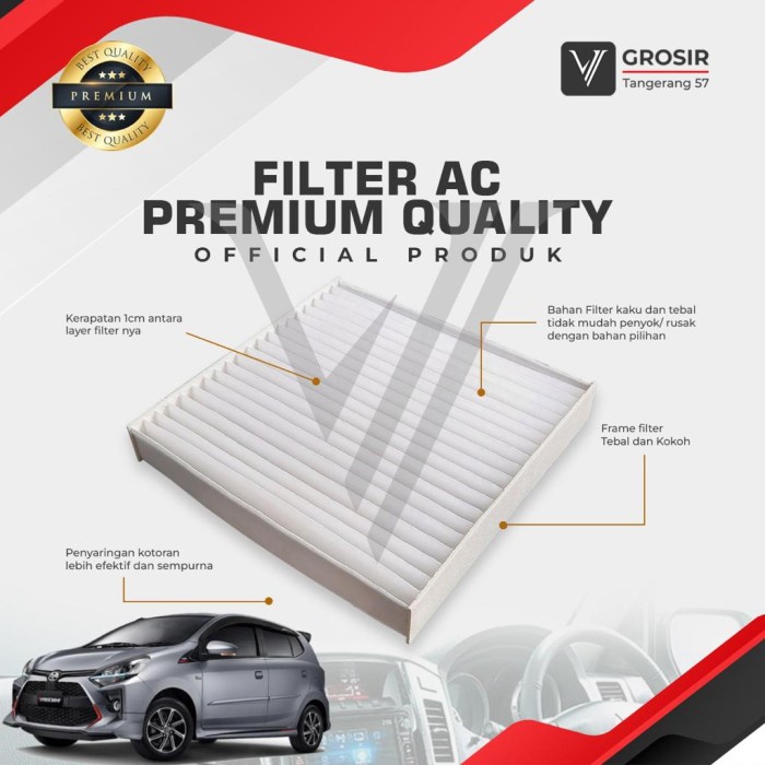 Filter Ac Agya Ayla / Saringan Kabin Ac Mobil Agya Ayla Best
