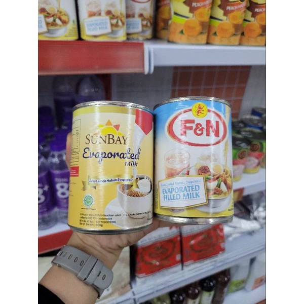 

SunBay evaporated milk & F&N milk