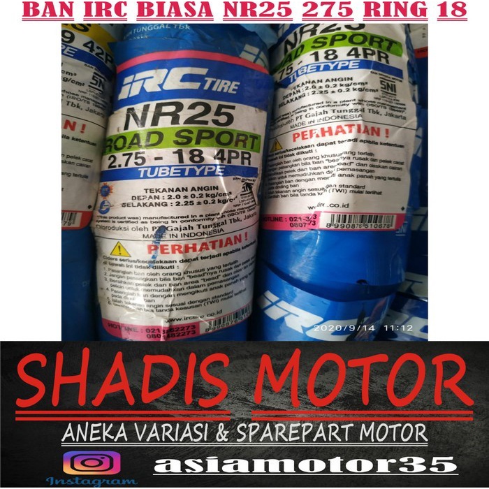 Ban Irc Biasa Nr25 275 Ring 18 Best