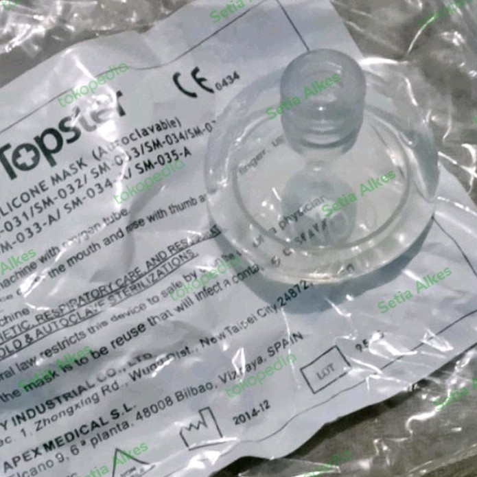 Sungkup Ambubag Silicone Bayi/Masker/Sungkup Resusitasi