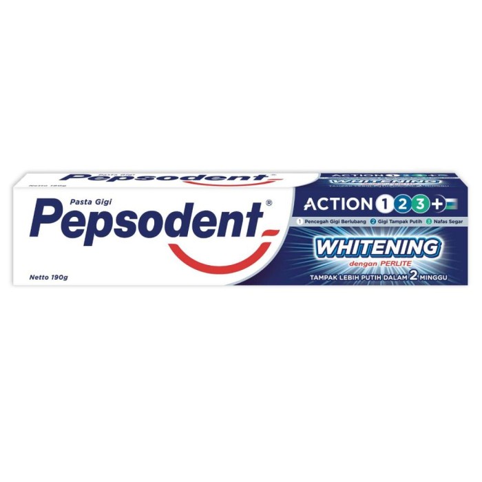 

Gratis Ongkir Pasta Gigi Odol Pepsodent Action 123 Plus Whitening 190 Gr Toothpaste