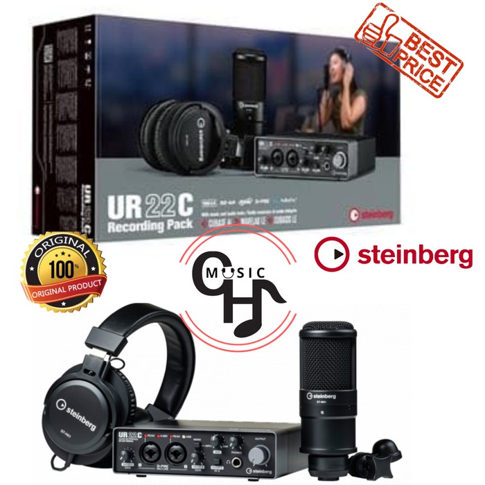 steinberg ur 22c ur22c ur-22c recording pack