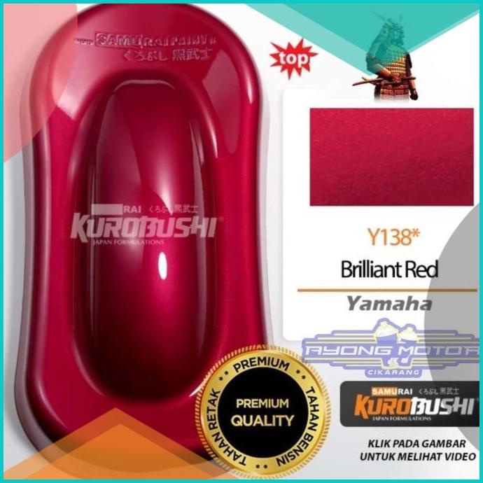 Samurai Paint Brilliant Red C011*/Y138* (Merah Candy) 16novz3 parts