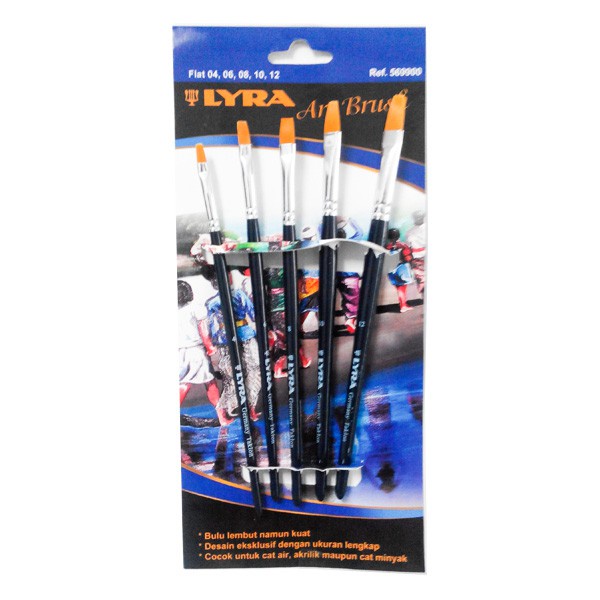 

Lyra Art Brush Set Flat / Kuas Flat Set - Kuas Lukis Set Merk Lyra Terlaris Ter