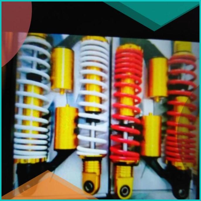 shock skok belakang tabung cnc gold variasi motor 340 320 pir merah 16