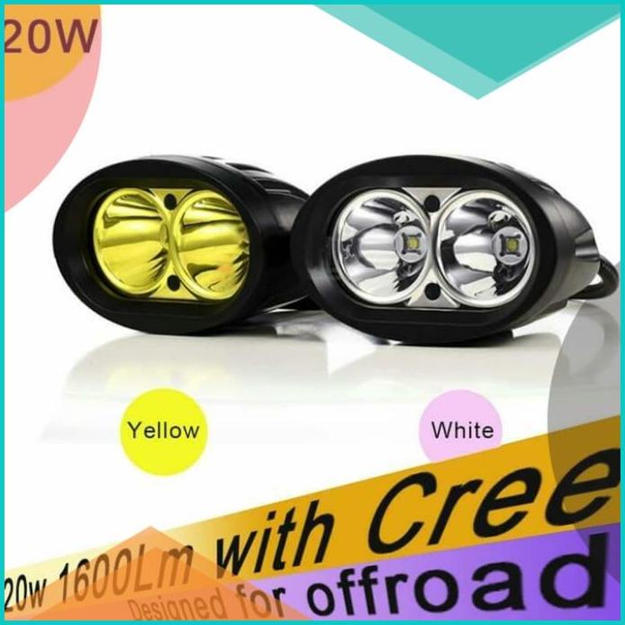 lampu tembak led mata 2 cahaya kuning variasi motor 16novz3 limited st