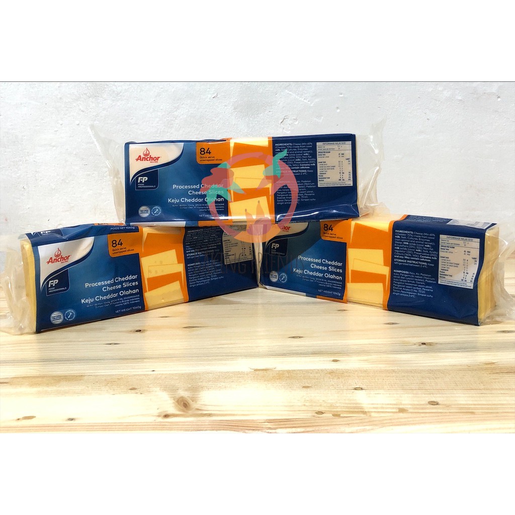 

! Anchor Red Cheddar Cheese Slice 1Kg