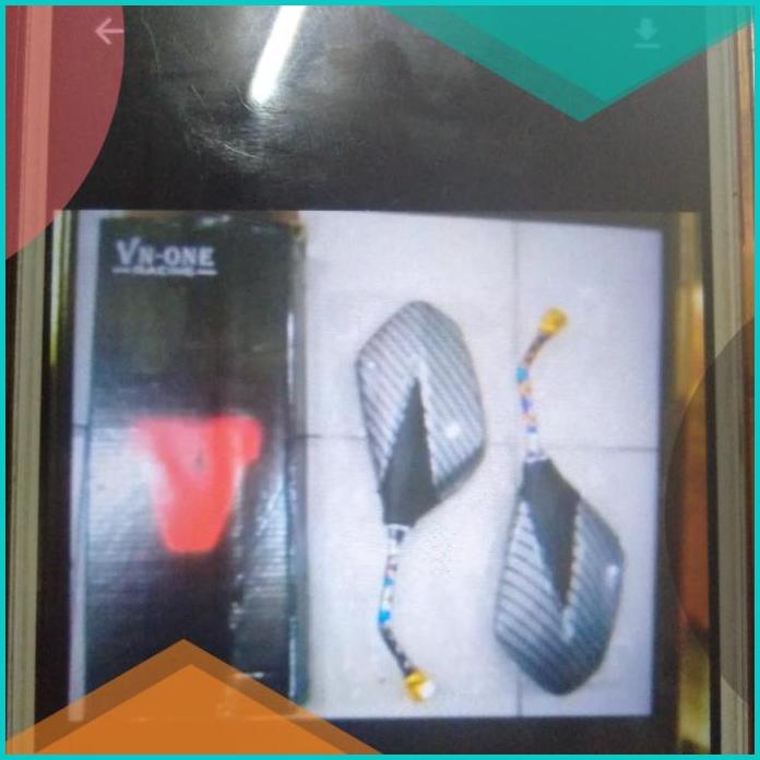 spion karbon drat honda kodel supra x 125 tangkai pelangi gold blue 16