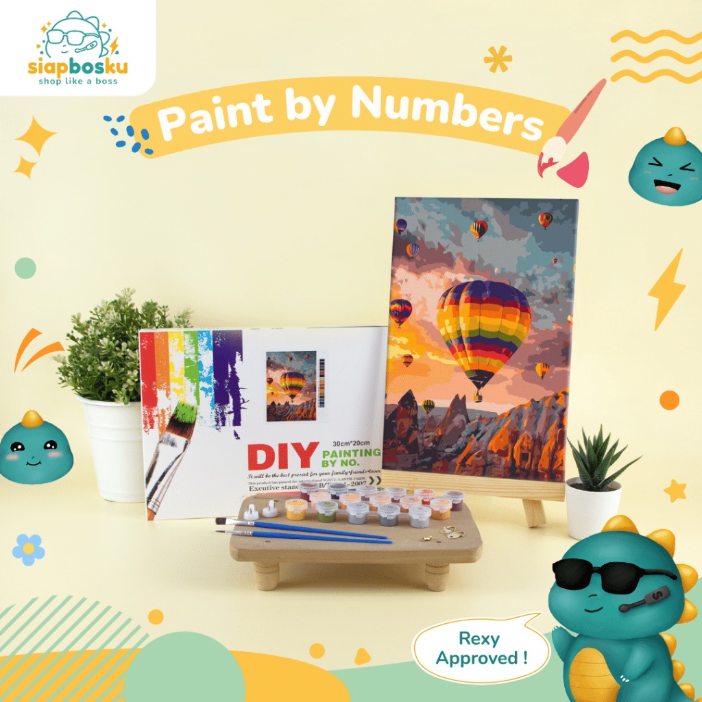 

Paint By Number 20X30 Cm Aesthetic Landscape Kanvas Painting Kit With Frame Siap Lukis